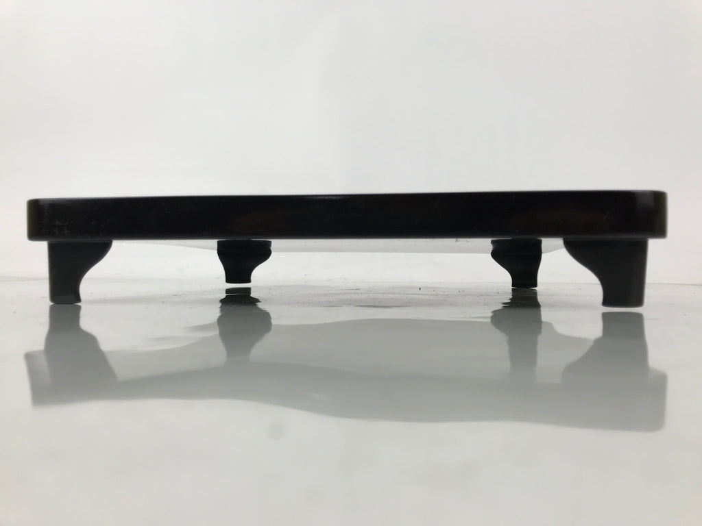 Antique Japanese Wooden Lacquered Low Table Red Black Serving Tray Ozen L497