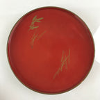 Antique Japanese Wooden Lacquerware Lidded Snack Bowl Kashiki Tea Ceremony UR946