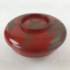 Antique Japanese Wooden Lacquerware Lidded Snack Bowl Kashiki Tea Ceremony UR946