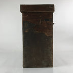 Antique Japanese Wooden Large Lidded Storage Box Inside 21x44x44.5cm Brown X135