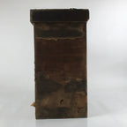 Antique Japanese Wooden Large Lidded Storage Box Inside 21x44x44.5cm Brown X135