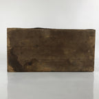 Antique Japanese Wooden Large Lidded Storage Box Inside 21x44x44.5cm Brown X135