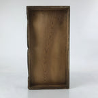 Antique Japanese Wooden Large Lidded Storage Box Inside 21x44x44.5cm Brown X135