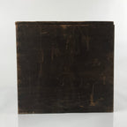 Antique Japanese Wooden Large Lidded Storage Box Inside 31x31.5x29cm Brown X134