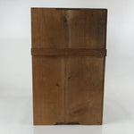 Antique Japanese Wooden Lidded Ozen Storage Box Inside 29.5x29.5x48cm Brown X127