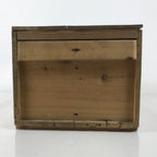 Antique Japanese Wooden Lidded Pottery Bowl Box Inside 41x26.5x20.5cm Brown X147