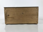 Antique Japanese Wooden Lidded Pottery Bowl Box Inside 41x26.5x20.5cm Brown X147