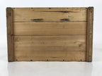 Antique Japanese Wooden Lidded Pottery Bowl Box Inside 41x26.5x20.5cm Brown X147