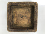 Antique Japanese Wooden Measuring Cup Masu Decoration Box Tool Brown L418