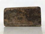 Antique Japanese Wooden Measuring Cup Masu Decoration Box Tool Brown L419