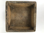 Antique Japanese Wooden Measuring Cup Masu Decoration Box Tool Brown L419