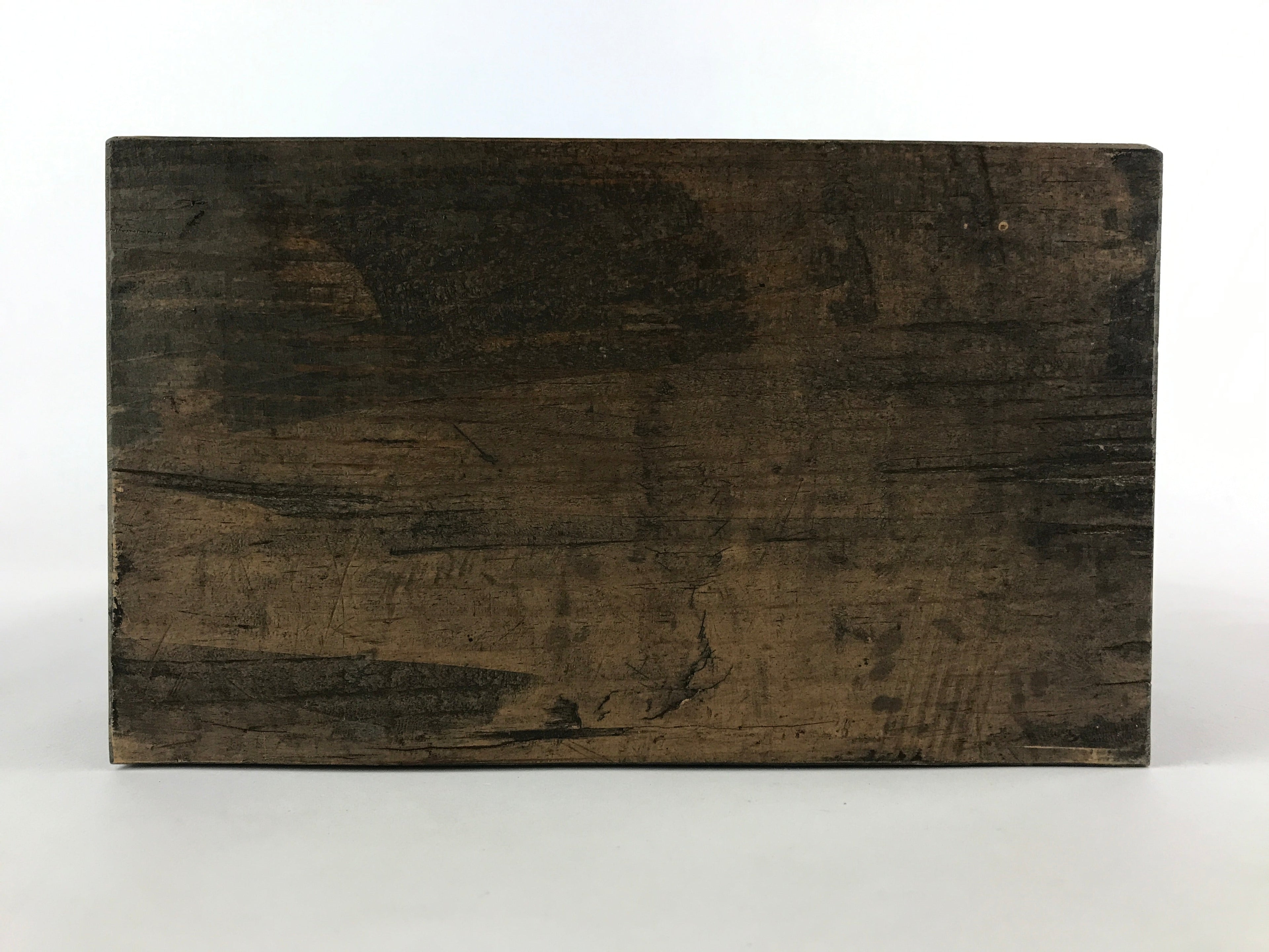 Antique Japanese Wooden Oke Bucket Display Shelf Trinket Showcase Brown T349