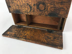Antique Japanese Wooden Sewing Box Haribako Tansu 4 Drawers Dark Brown T338