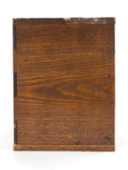 Antique Japanese Wooden Sewing Box Haribako Tansu 4 Drawers Dark Brown T338