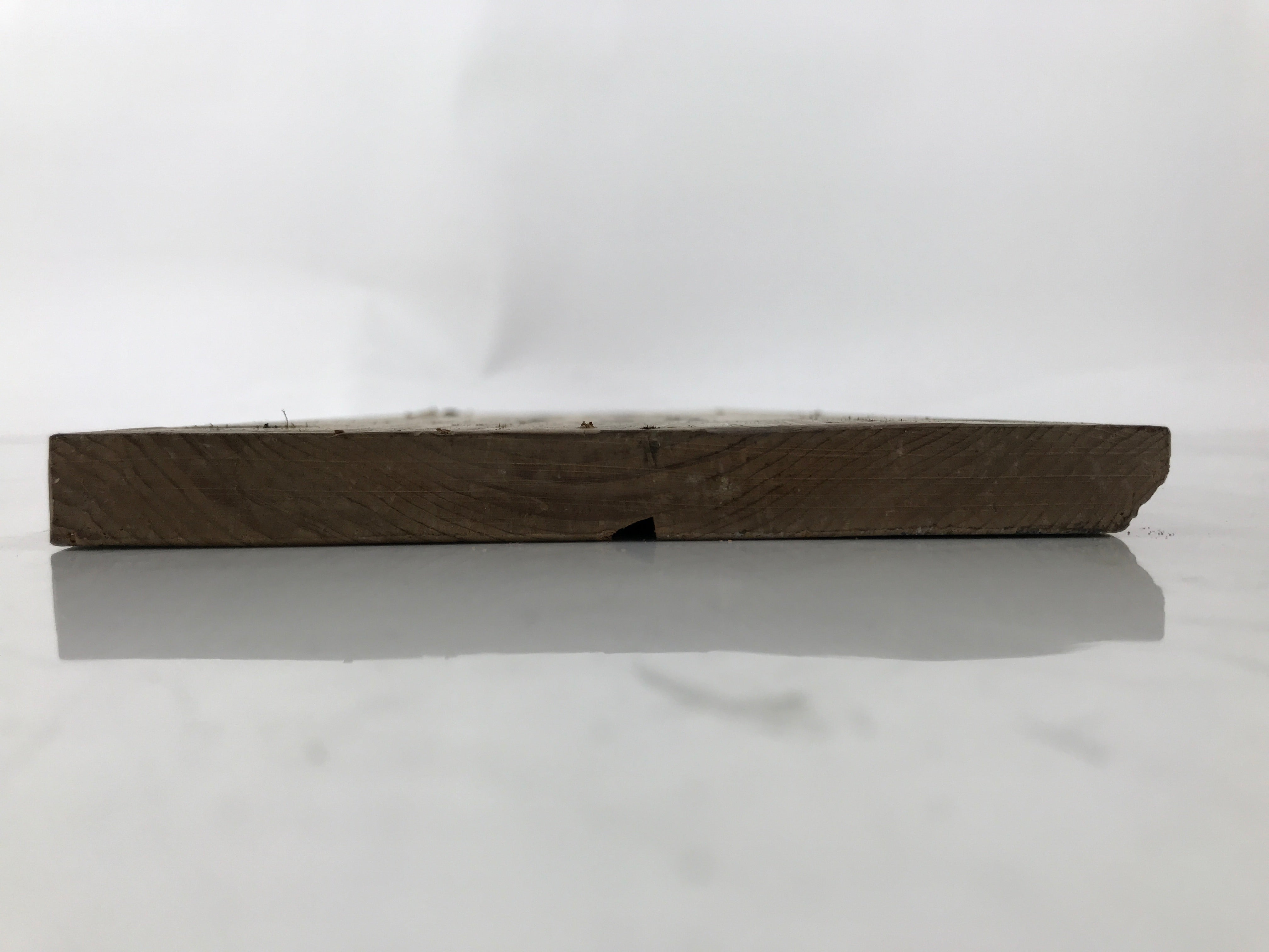 Antique Japanese Wooden Signboard Kanji Brown Calligraphy