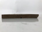 Antique Japanese Wooden Signboard Kanji Brown Calligraphy Parishioner Shrine JK8