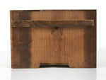 Antique Japanese Wooden Storage Box Pottery Hako Brown Inside 31x31.5x19cm X224