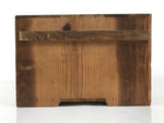 Antique Japanese Wooden Storage Box Pottery Hako Brown Inside 31x31.5x19cm X224
