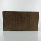 Antique Japanese Wooden Storage Chest Vtg Large Lockbox Safe 1 Drawer Iron X103