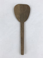 Antique Japanese Wooden Sushi Rice Paddle Spatula Scoop Brown Shamoji JK530