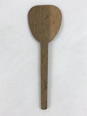 Antique Japanese Wooden Sushi Rice Paddle Spatula Scoop Brown Shamoji JK530