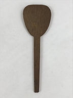 Antique Japanese Wooden Sushi Rice Paddle Spatula Scoop Brown Shamoji JK531