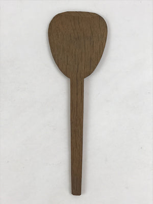 Antique Japanese Wooden Sushi Rice Paddle Spatula Scoop Brown Shamoji JK531