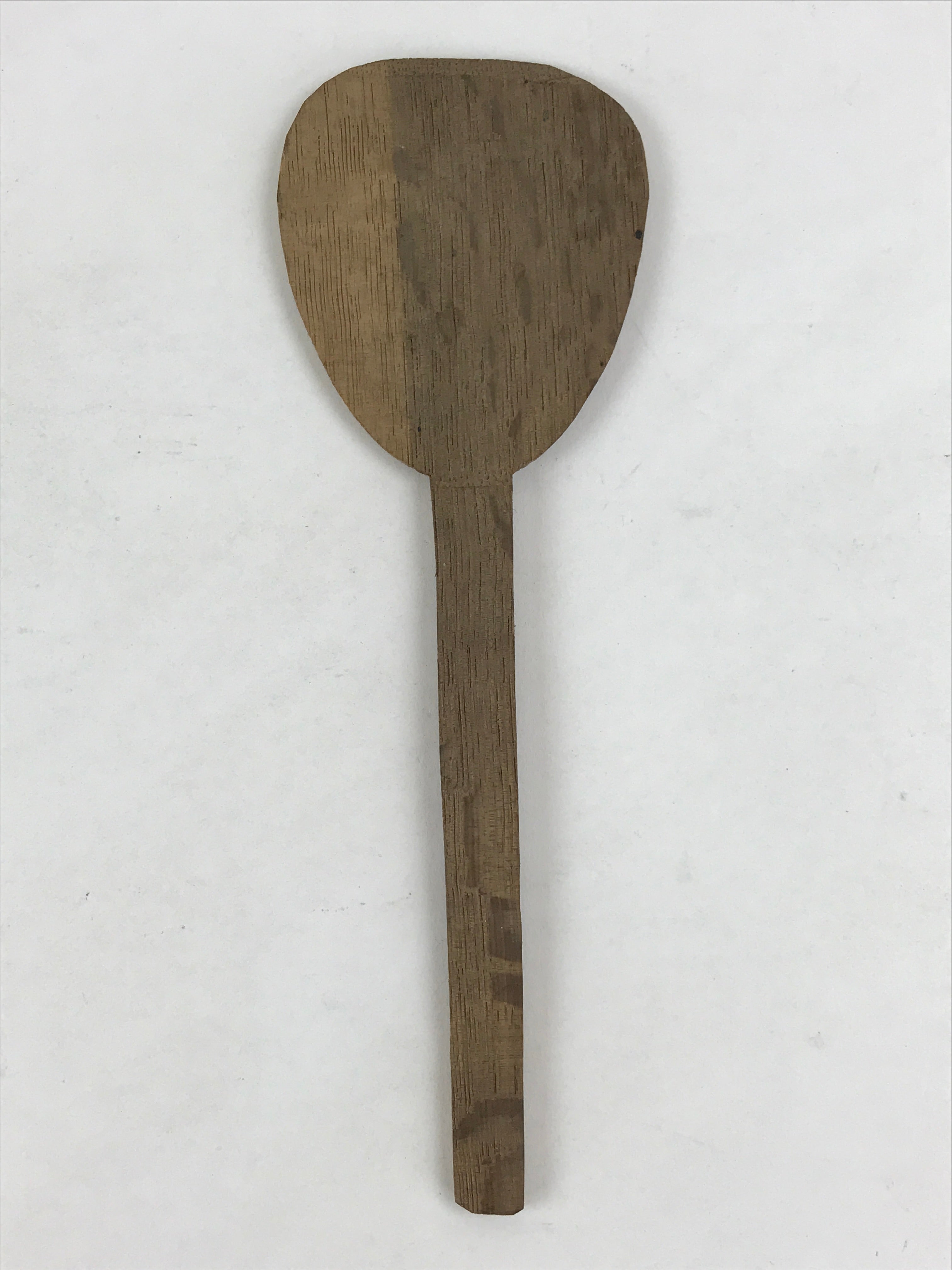 Antique Japanese Wooden Sushi Rice Paddle Spatula Scoop Brown Shamoji JK532