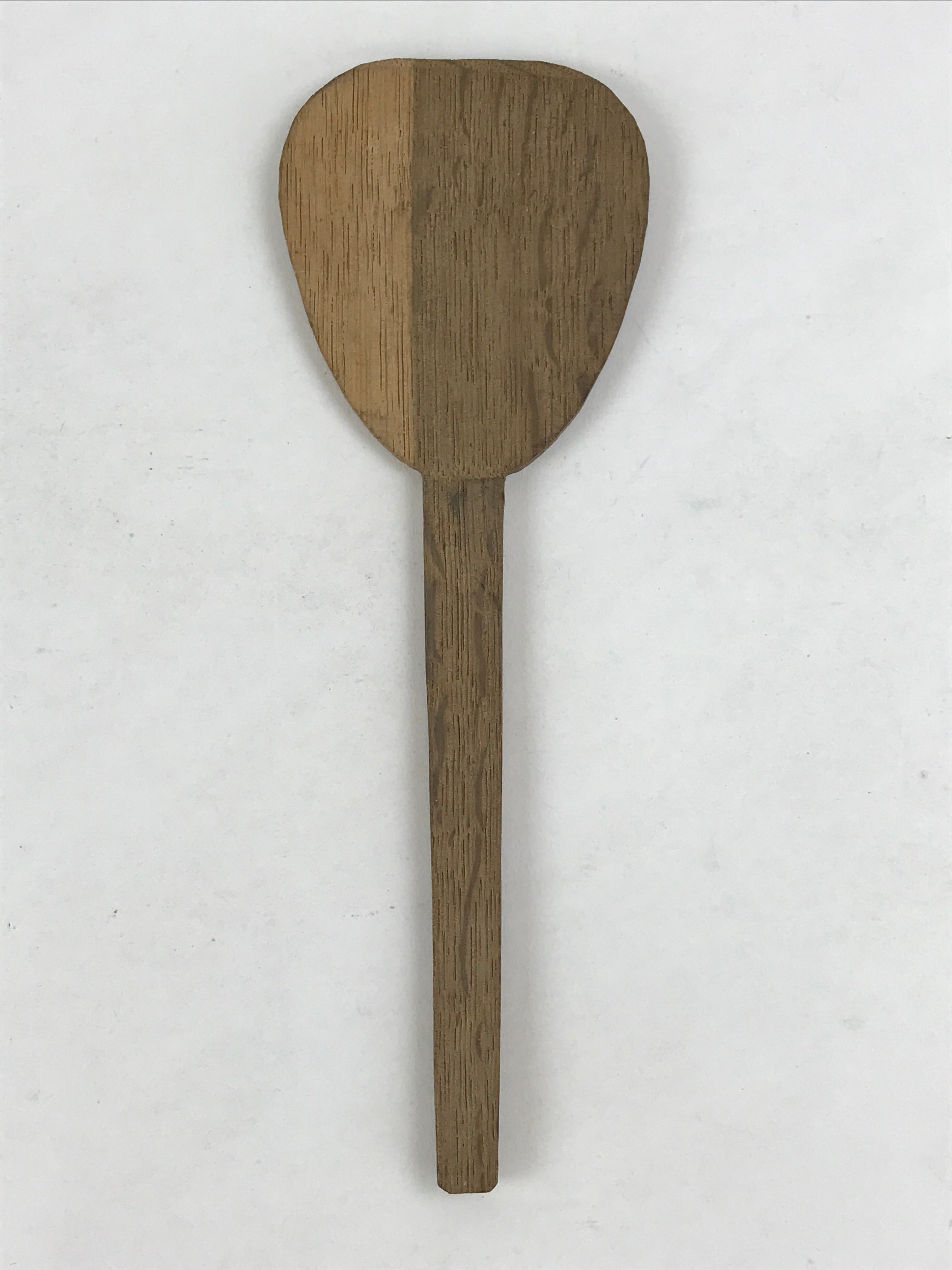 Antique Japanese Wooden Sushi Rice Paddle Spatula Scoop Brown Shamoji JK533