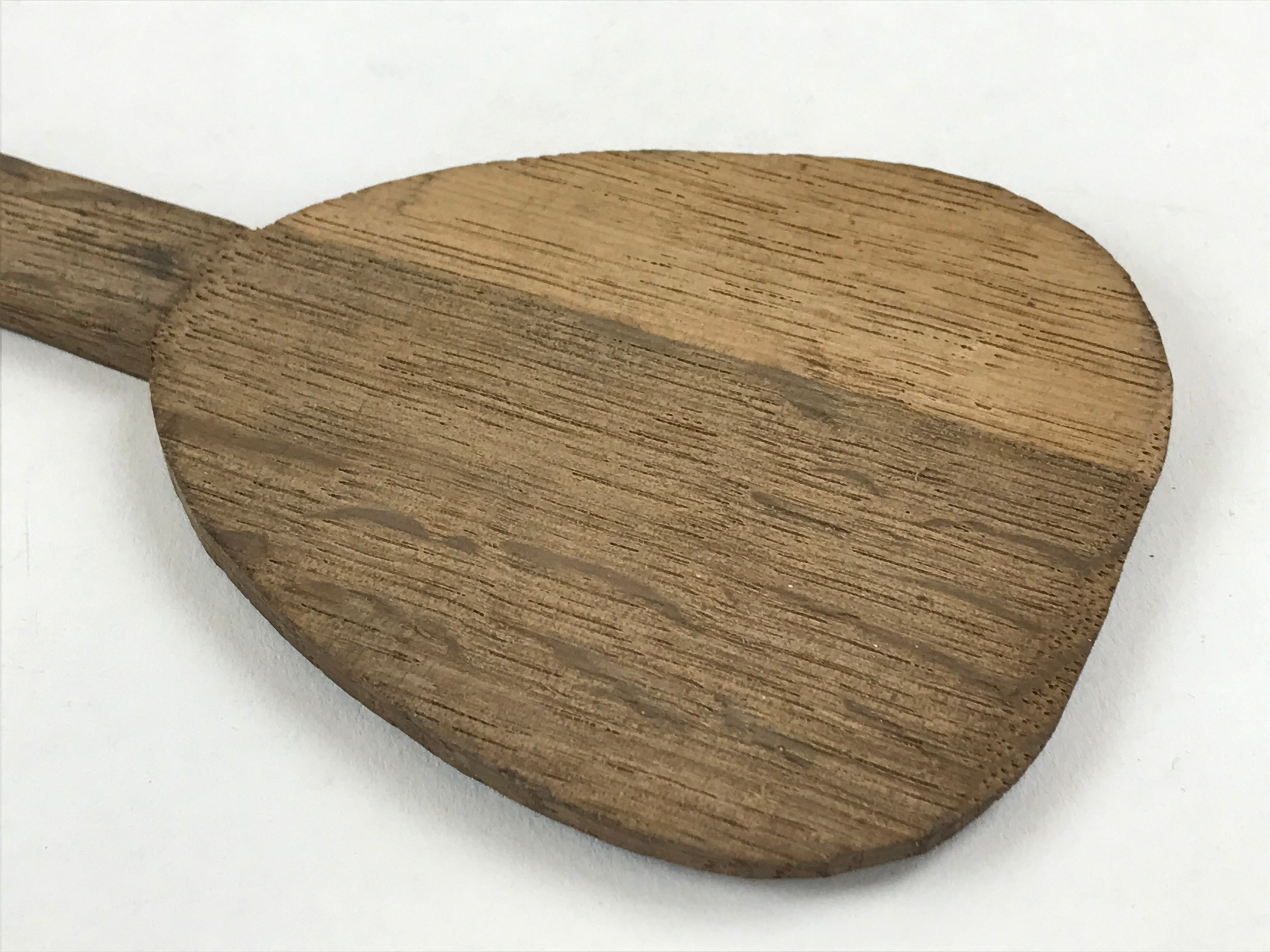 Antique Japanese Wooden Sushi Rice Paddle Spatula Scoop Brown Shamoji JK533