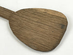 Antique Japanese Wooden Sushi Rice Paddle Spatula Scoop Brown Shamoji JK534