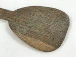 Antique Japanese Wooden Sushi Rice Paddle Spatula Scoop Brown Shamoji JK534