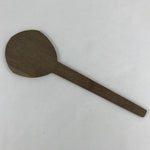 Antique Japanese Wooden Sushi Rice Paddle Spatula Scoop Brown Shamoji JK536