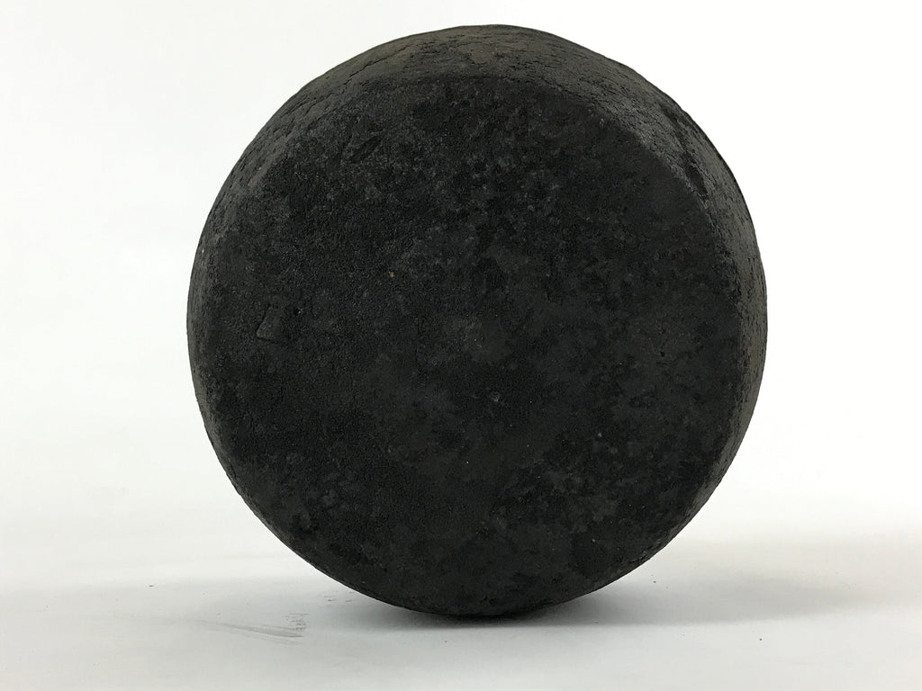 Antique Meiji Era Japanese Cast Iron Hanging Cook Pot Black Irori Hearth C25