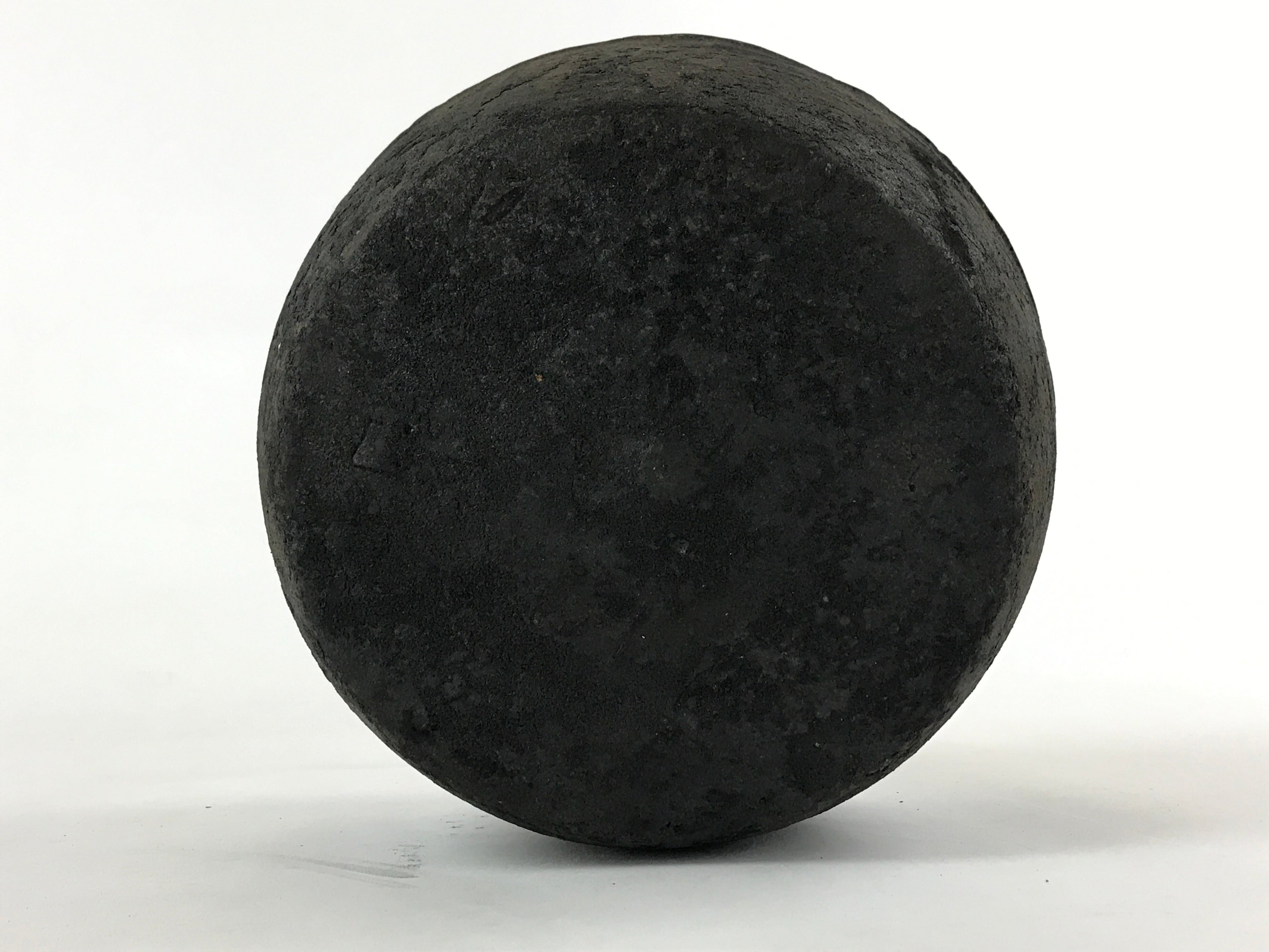 Antique Meiji Era Japanese Cast Iron Hanging Cook Pot Black Irori Hearth C25