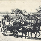 Antique Postcard Japanese Emperor Meiji Military Review Russo-Japanese War PC79