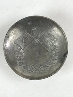 Antique Russo Japanese War Copper Silver Plated Sake Cup Sakazuki Guinomi C1895