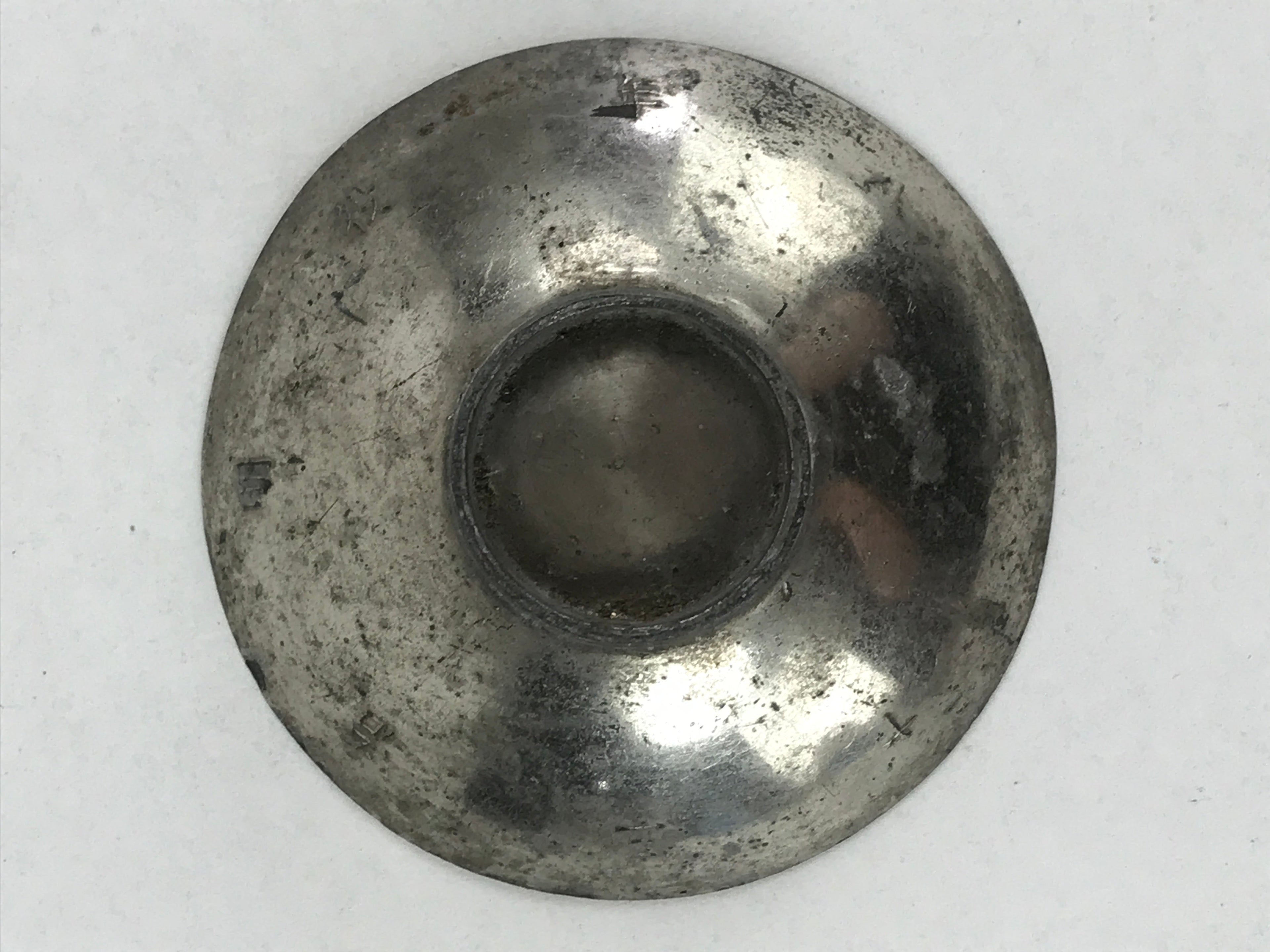 Antique Russo Japanese War Copper Silver Plated Sake Cup Sakazuki Guinomi C1895