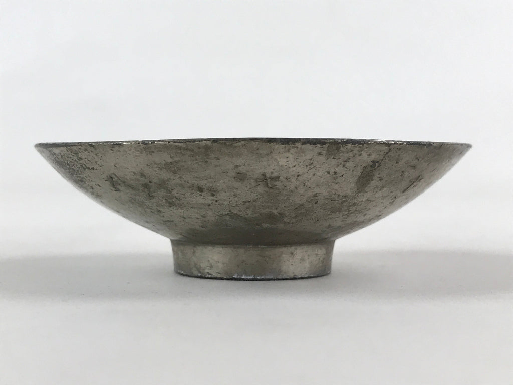 Antique Russo Japanese War Copper Silver Plated Sake Cup Sakazuki Guinomi C1895