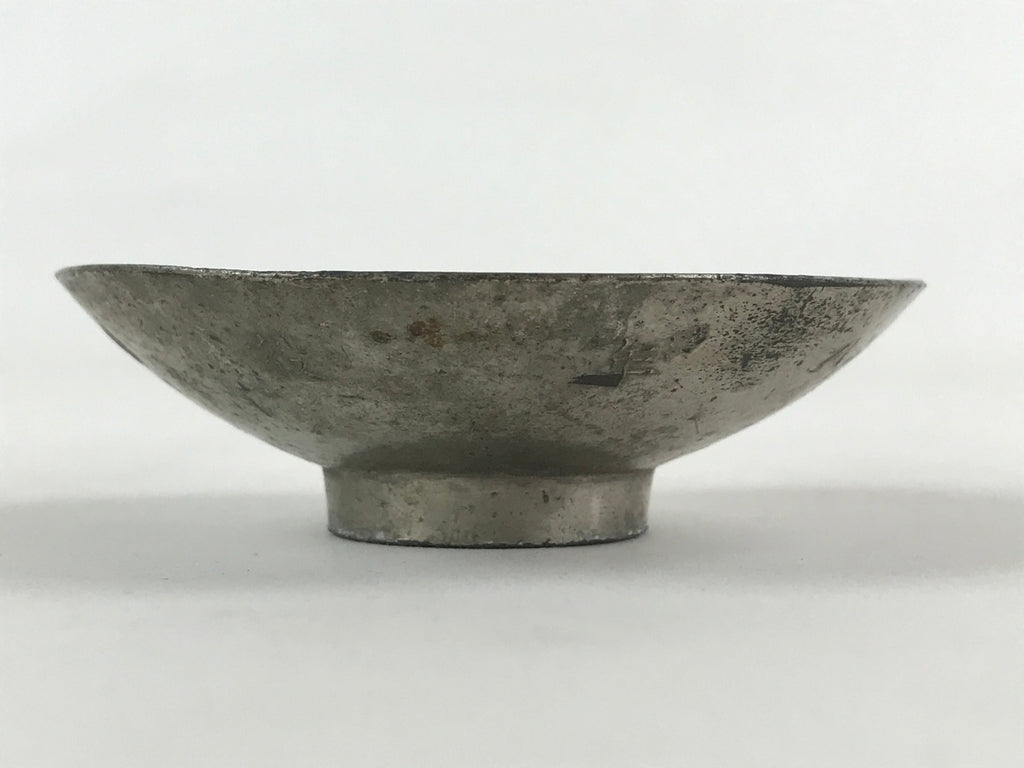 Antique Russo Japanese War Copper Silver Plated Sake Cup Sakazuki Guinomi C1895
