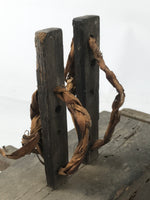 Antique Taisho Japanese Wooden Manual Spinning Wheel Itoguruma Silk Cotton JK861