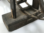 Antique Taisho Japanese Wooden Manual Spinning Wheel Itoguruma Silk Cotton JK861