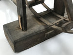 Antique Taisho Japanese Wooden Manual Spinning Wheel Itoguruma Silk Cotton JK861
