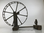 Antique Taisho Japanese Wooden Manual Spinning Wheel Itoguruma Silk Cotton JK861
