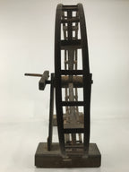 Antique Taisho Japanese Wooden Manual Spinning Wheel Itoguruma Silk Cotton JK861