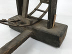 Antique Taisho Japanese Wooden Manual Spinning Wheel Itoguruma Silk Cotton JK861