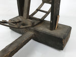 Antique Taisho Japanese Wooden Manual Spinning Wheel Itoguruma Silk Cotton JK861