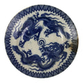 Japanese Porcelain Small Deep Plate Kozara Vtg Blue White Sometsuke Dragon Y580-KT - Plate-chidorivintage.com