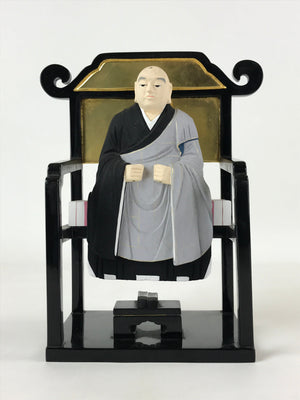 Buddhist Altar Fitting Dogen Zenji Figurine Vtg Lacquer Wood Soto Zen, Online Shop