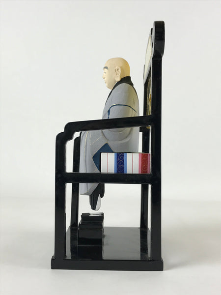 Buddhist Altar Fitting Dogen Zenji Figurine Vtg Lacquer Wood Soto Zen, Online Shop